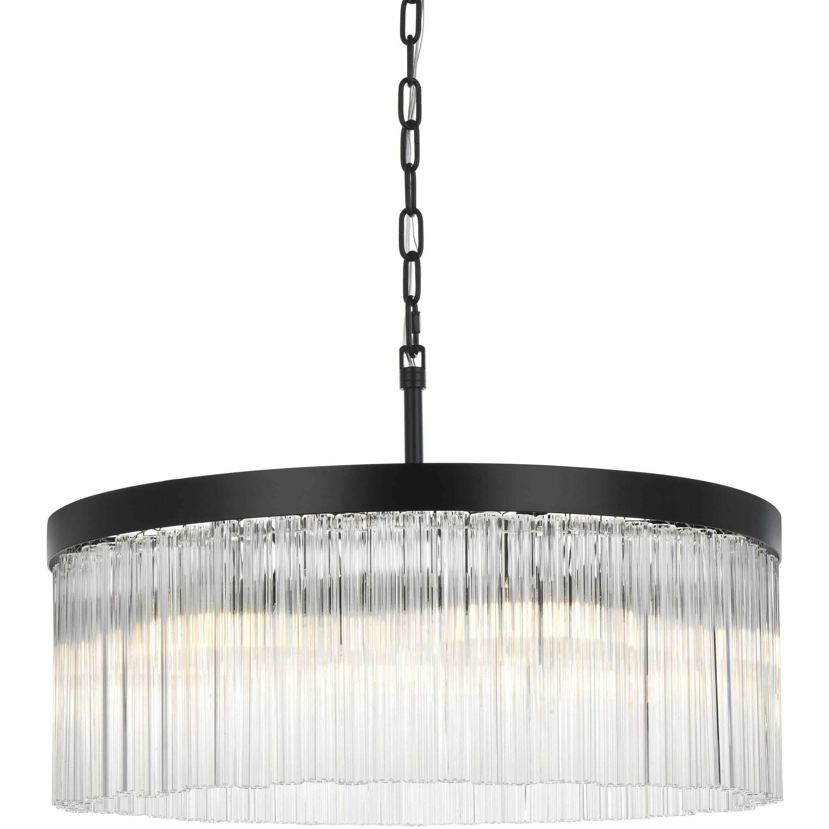 Harlow 6 Light 24 inch Black Chandelier Ceiling Light