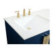 Eugene 60 X 22 X 34 inch Blue Vanity Sink Set