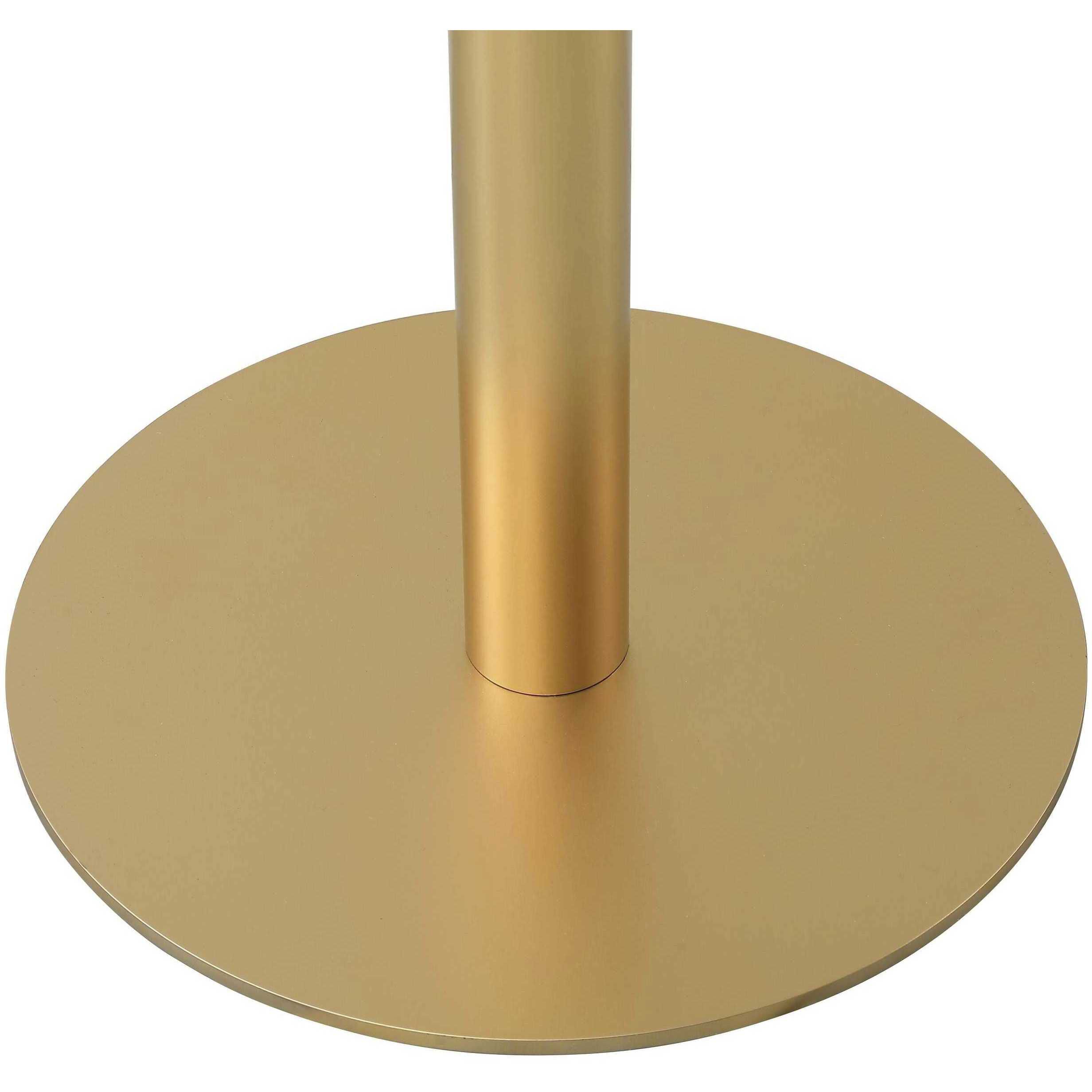 Ronan 39.5 X 28 inch White and Gold Pub Table