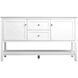 Heath 60 X 21.5 X 35 inch White Vanity Sink Set