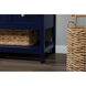 Theo 60 X 22 X 34 inch Blue Vanity Sink Set