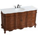 Danville 60 X 21 X 36 inch Teak Vanity Sink Set
