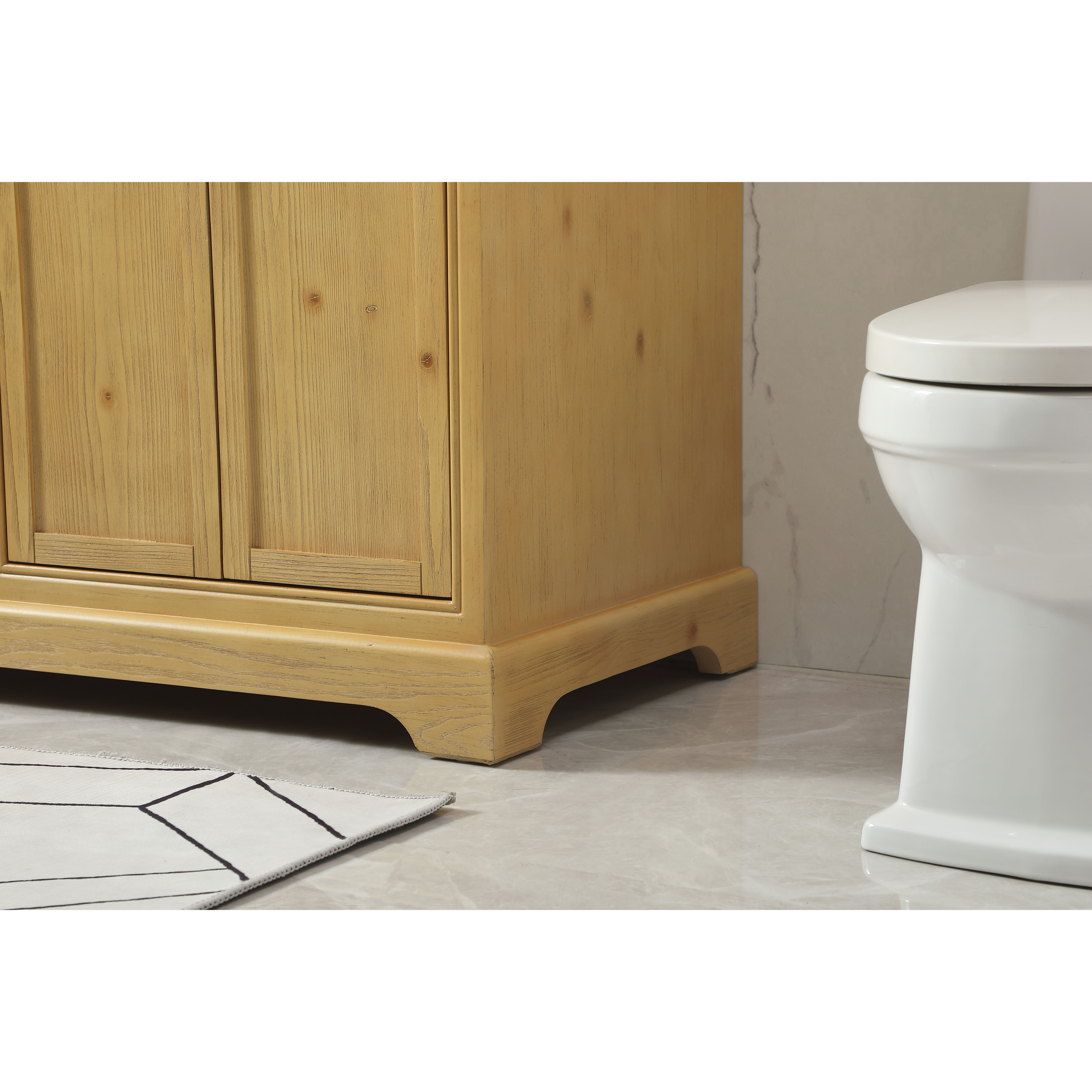 Americana 60 X 22 X 35 inch Natural Wood Vanity Sink Set