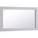 Aqua 32 X 18 inch Grey Wall Mirror
