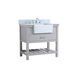 Clement 36 X 22 X 34 inch Grey Bathroom Vanity Cabinet