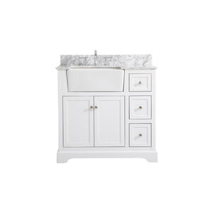 Franklin 36 X 22 X 35 inch White Bathroom Vanity Cabinet