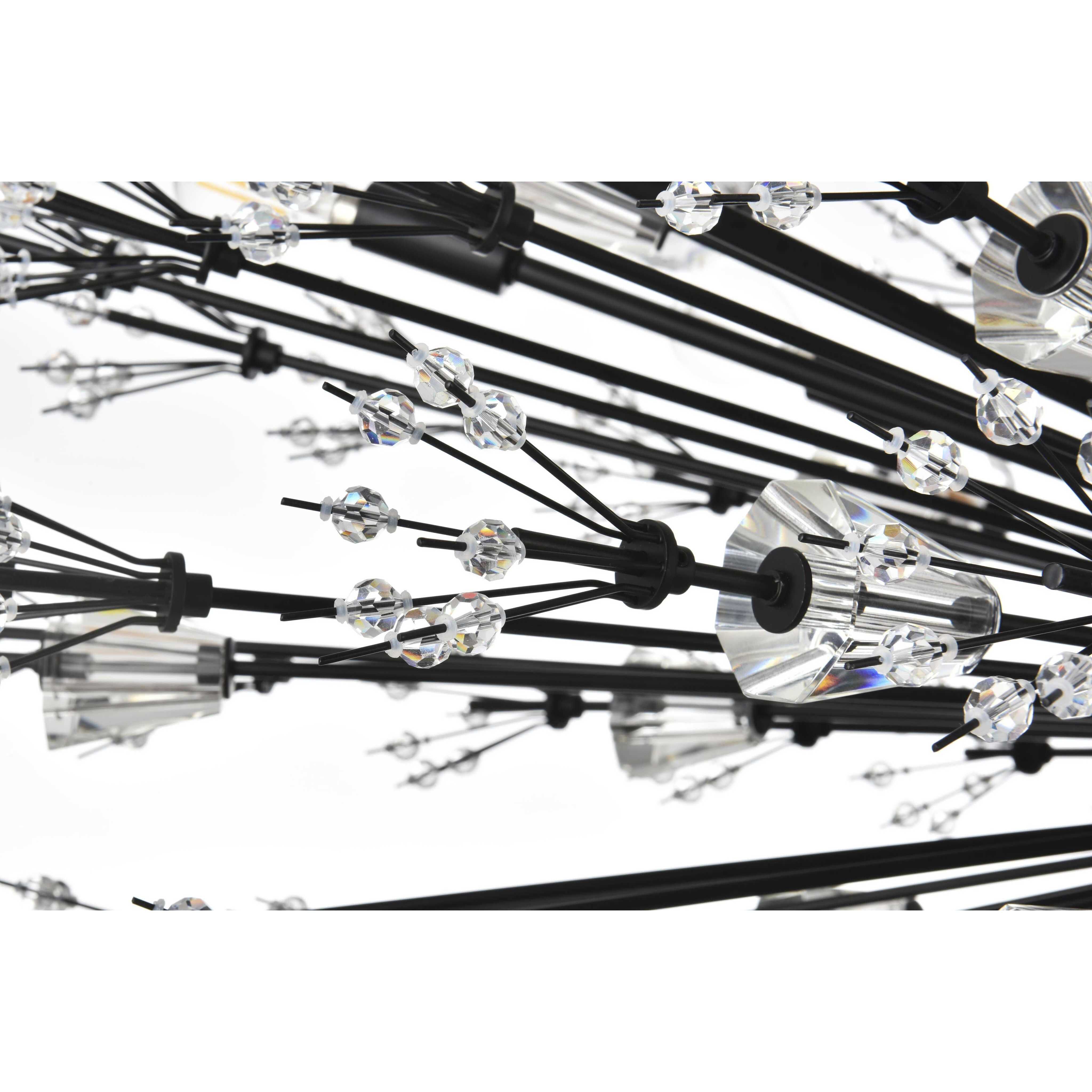 Vera 38 Light 25 inch Black Pendant Ceiling Light