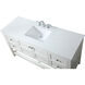 Theo 60 X 22 X 34 inch White Vanity Sink Set