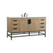Eugene 60 X 22 X 33.5 inch Mango Wood Vanity Sink Set
