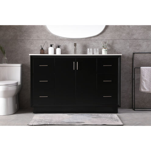 Hayes 54 X 22 X 35 inch Black Vanity Sink Set