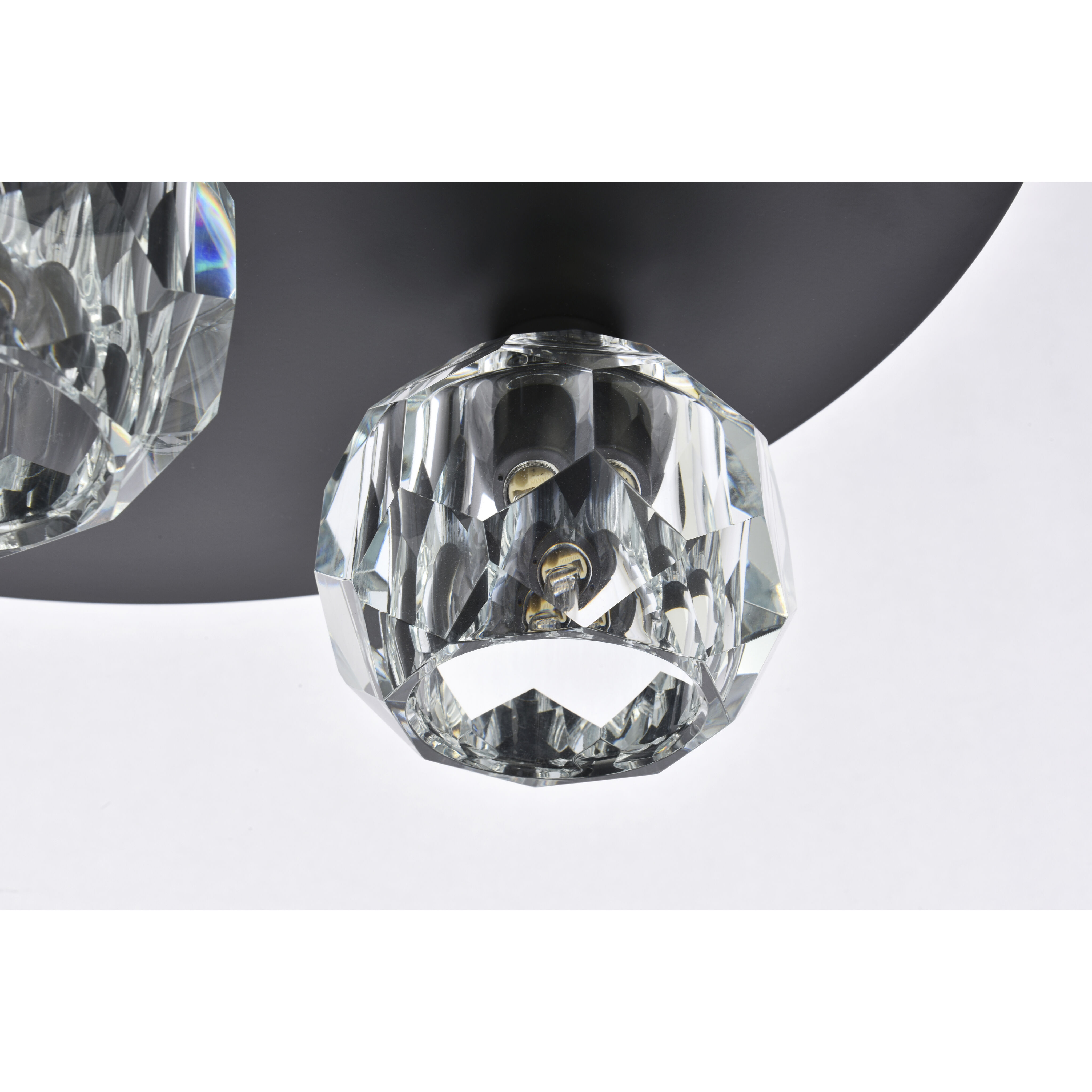 Graham 5 Light 16 inch Black Flush Mount Ceiling Light