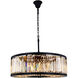 Chelsea 10 Light 36 inch Matte Black Chandelier Ceiling Light, Urban Classic