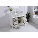 Oakland 84 X 22 X 72 inch Antique White Vanity Sink Set