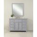 Otto 48 X 35 inch Light Grey with Cashmere White Granite Vanity Set