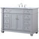 Wesley 48 X 22 X 35 inch Grey Vanity Sink Set