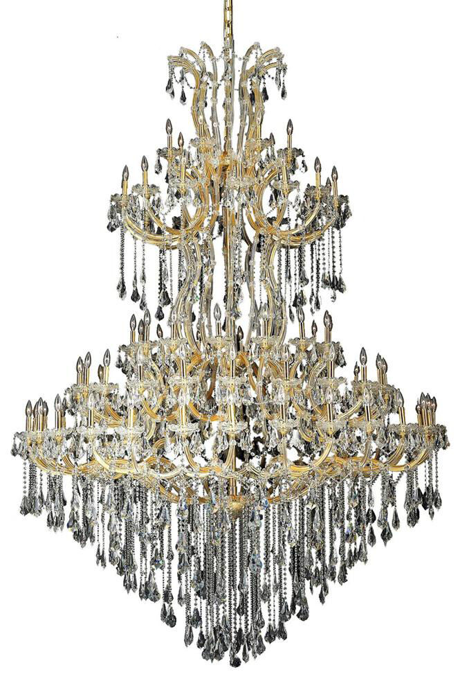 Maria Theresa 85 Light 72 inch Gold Foyer Ceiling Light in Clear