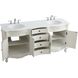 Danville 72 X 21 X 36 inch Antique White Vanity Sink Set