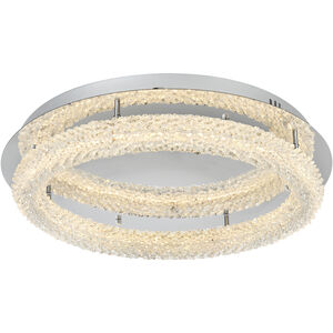 Bowen 1 Light 26 inch Chrome Flush Mount Ceiling Light