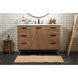 Baldwin 48 X 22 X 34 inch Walnut Brown Vanity Sink Set