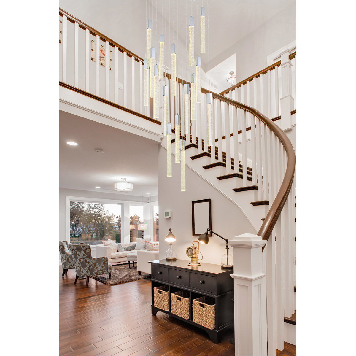 Weston 16 Light 30 inch Chrome Pendant Ceiling Light