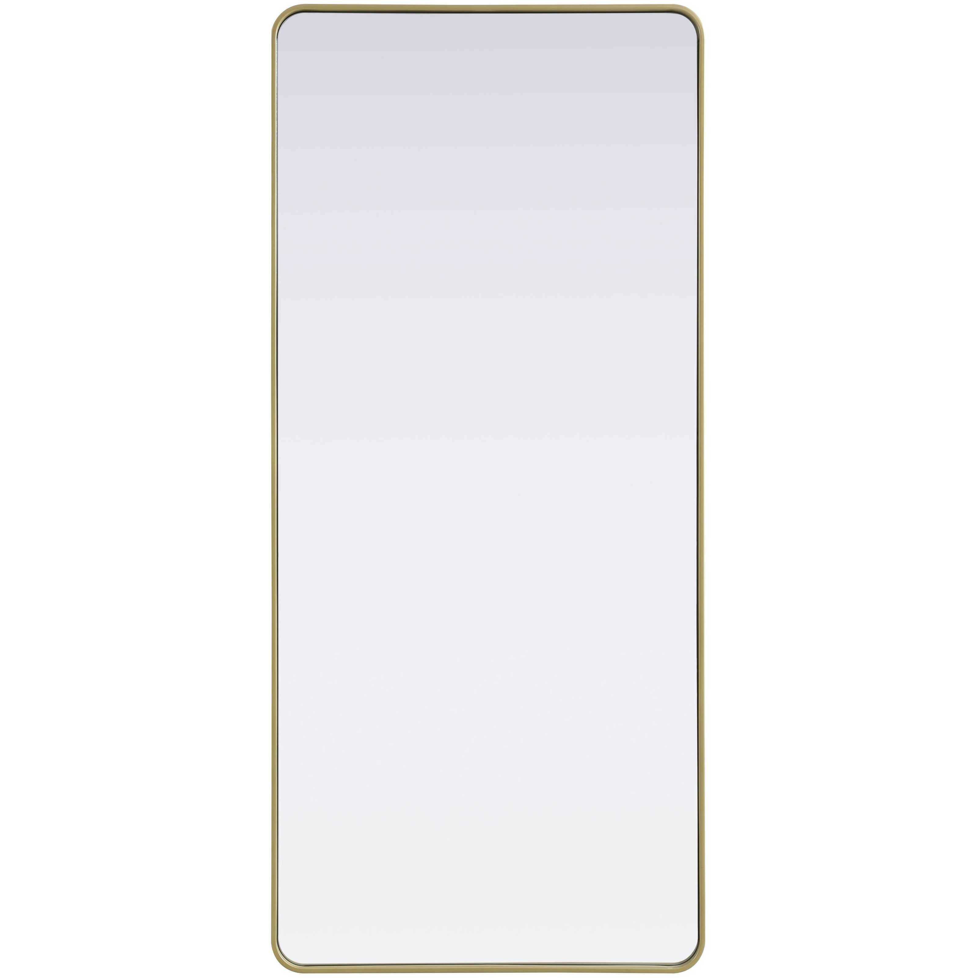 Remy 72 X 32 inch Brass Mirror