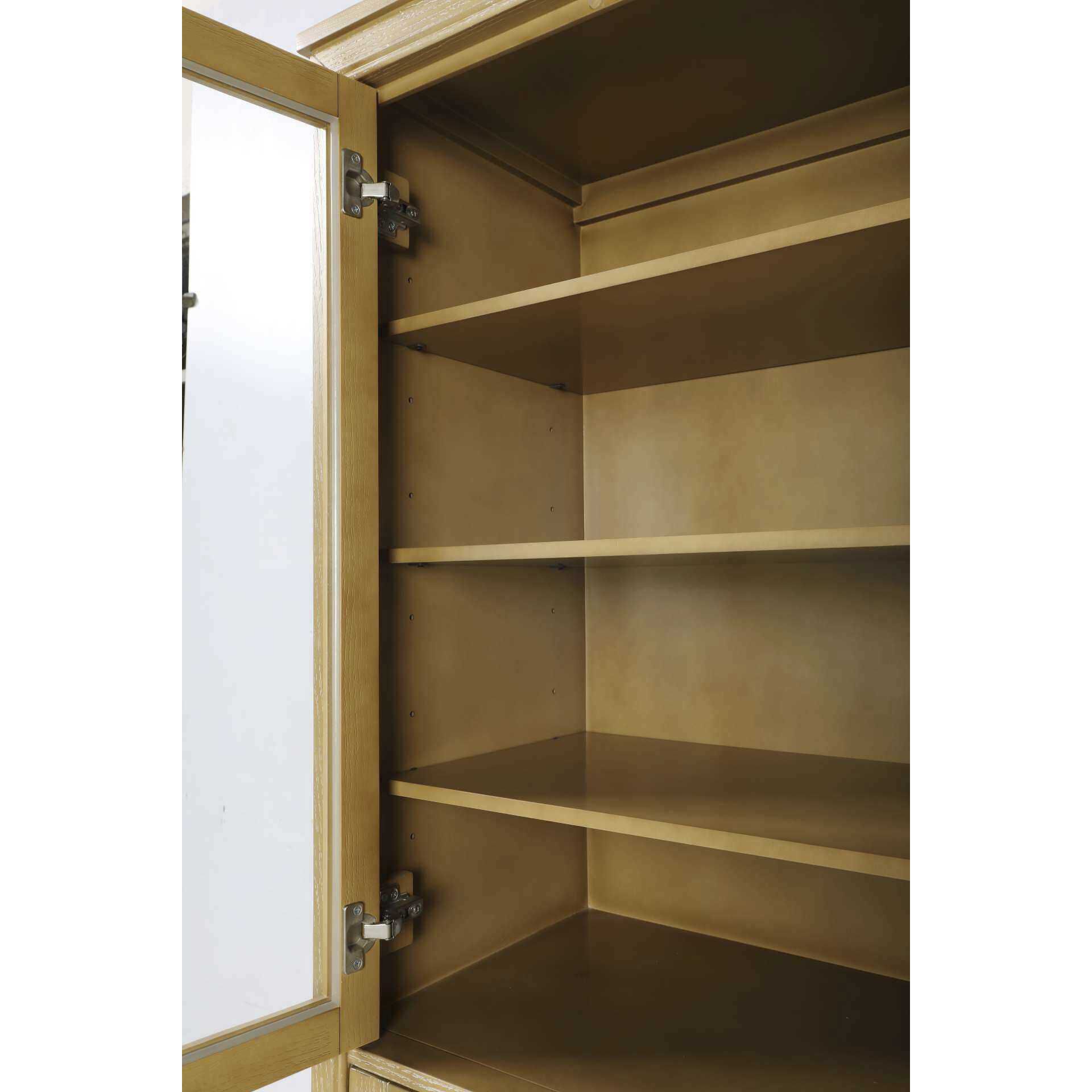 Alina Linen Oak Bathroom Storage Cabinet