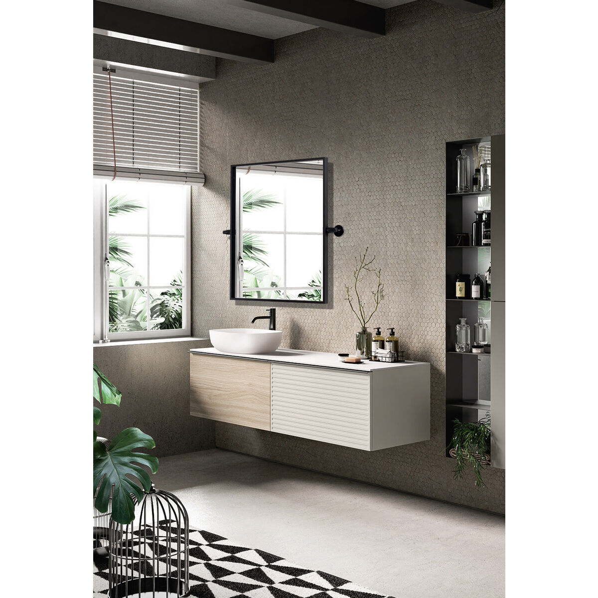 Everly 24 X 20 inch Black Mirror