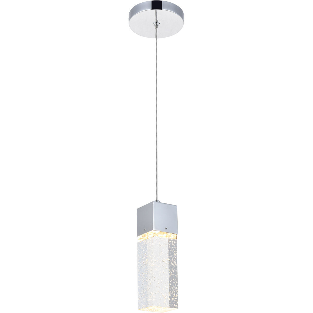 Novastella LED 4.72 inch Chrome Pendant Ceiling Light