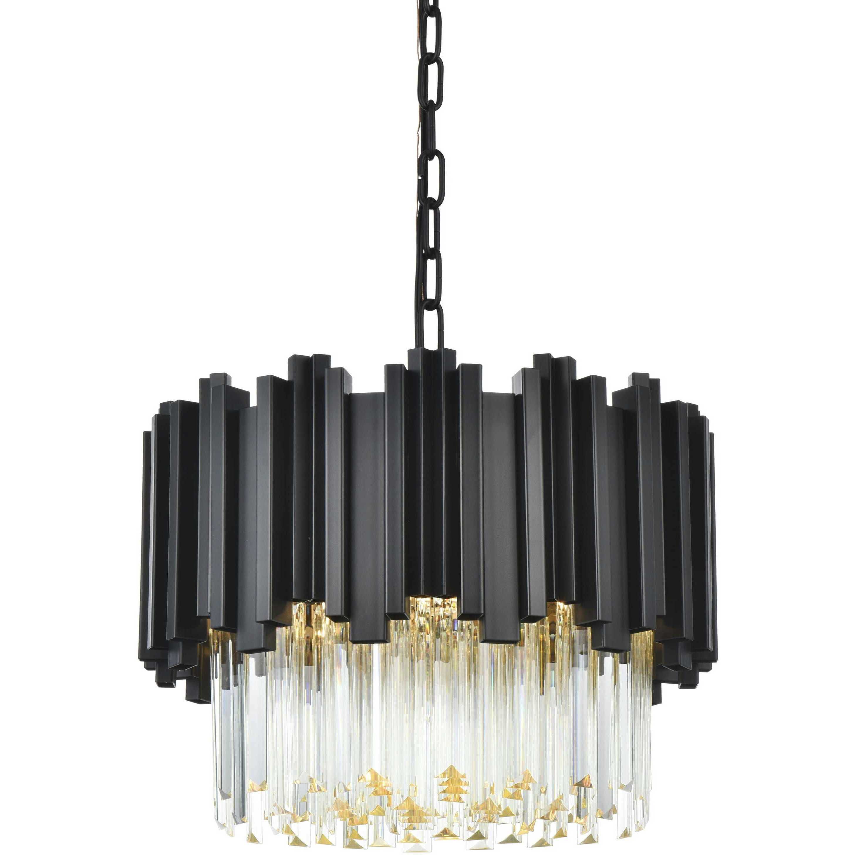Willow 4 Light 16 inch Black Chandelier Ceiling Light