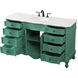 Danville 60 X 21 X 36 inch Vintage Mint Vanity Sink Set