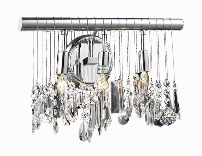 Chorus Line 3 Light 16 inch Chrome Wall Sconce Wall Light