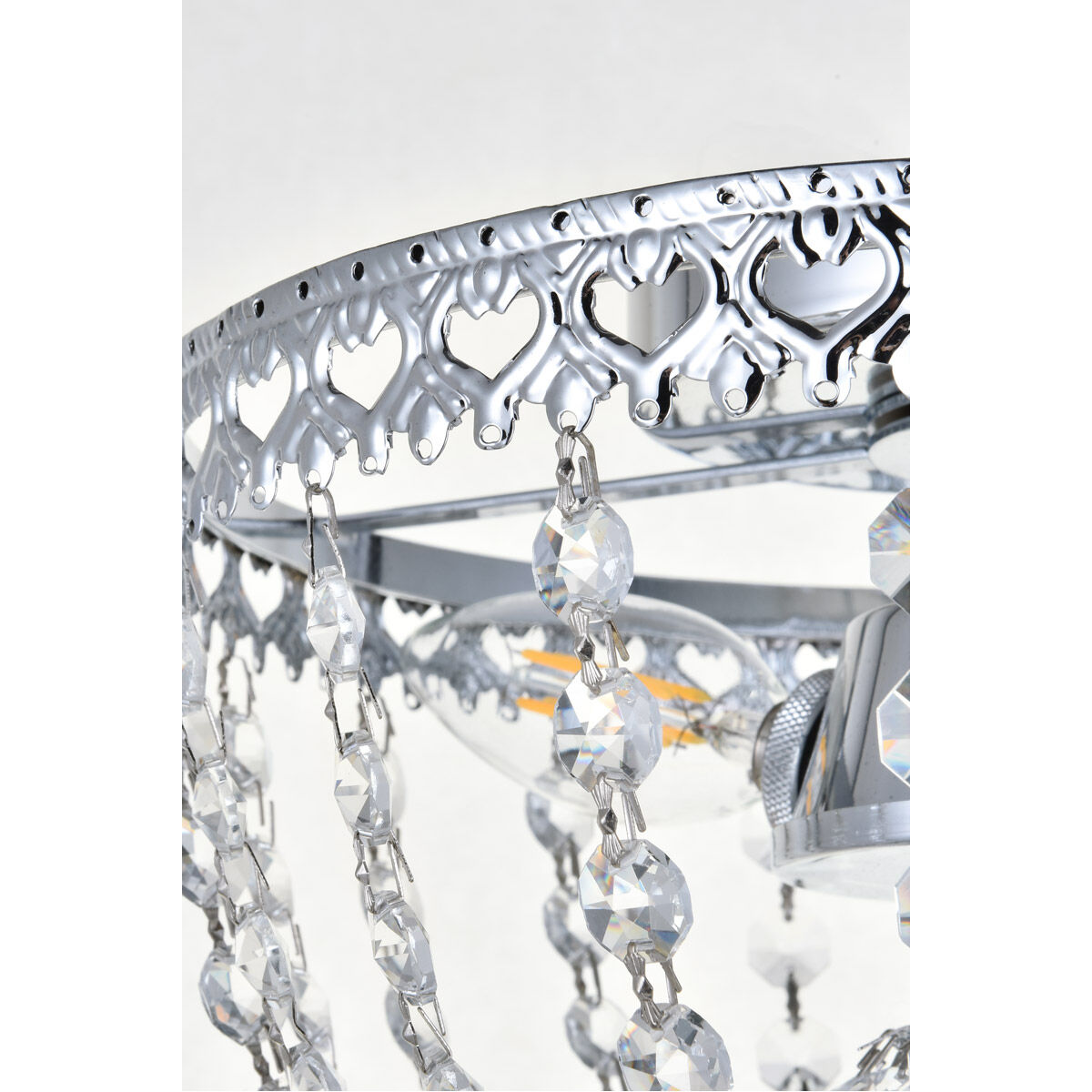 Kylie 3 Light 10 inch Chrome Flush Mount Ceiling Light