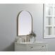 Ayra 30 X 22 inch Brass Mirror