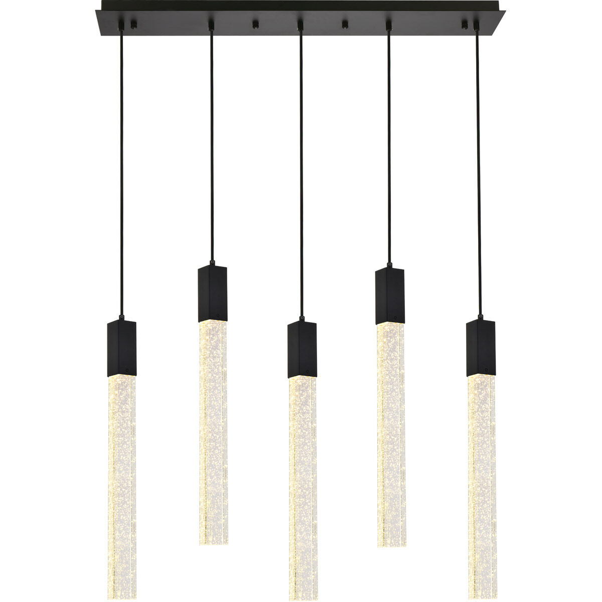 Weston 5 Light 36 inch Black Pendant Ceiling Light