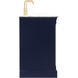 Clarence 72 X 22 X 35 inch Blue Vanity Sink Set