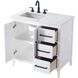 Millie 36 X 35 inch White Bathroom Vanity Cabinet