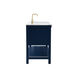 Clement 60 X 22 X 34.13 inch Blue Bathroom Vanity Cabinet