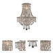 Tranquil 3 Light 12 inch Chrome Wall Sconce Wall Light in Royal Cut
