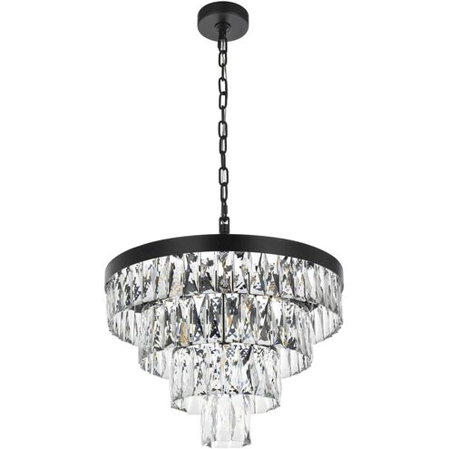 Josephine 10 Light 20 inch Black Chandelier Ceiling Light