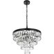 Josephine 10 Light 20 inch Black Chandelier Ceiling Light