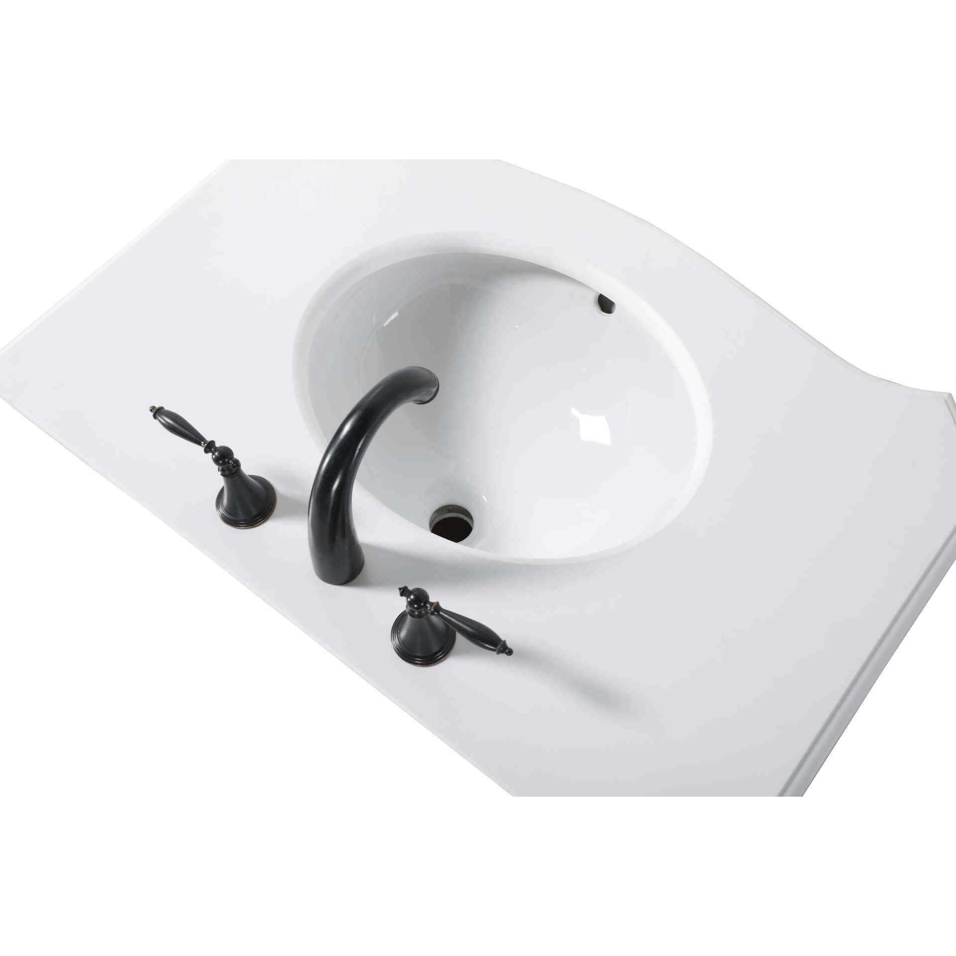 Danville 36 X 36 inch Antique Beige Bathroom Vanity Cabinet