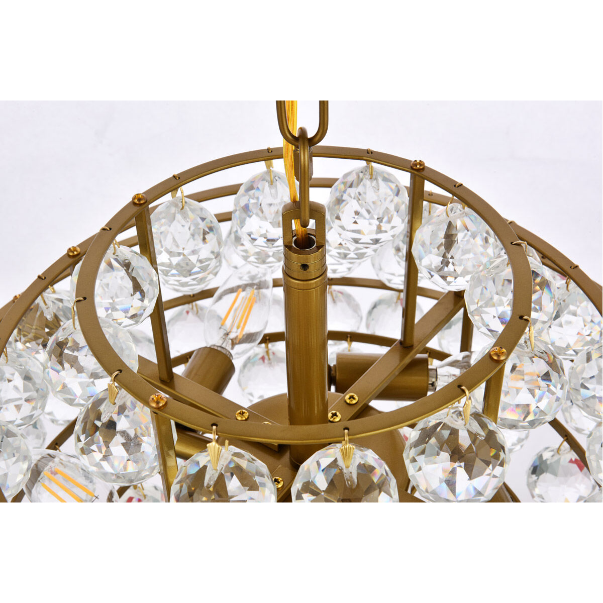 Savannah 5 Light 18 inch Brass Pendant Ceiling Light