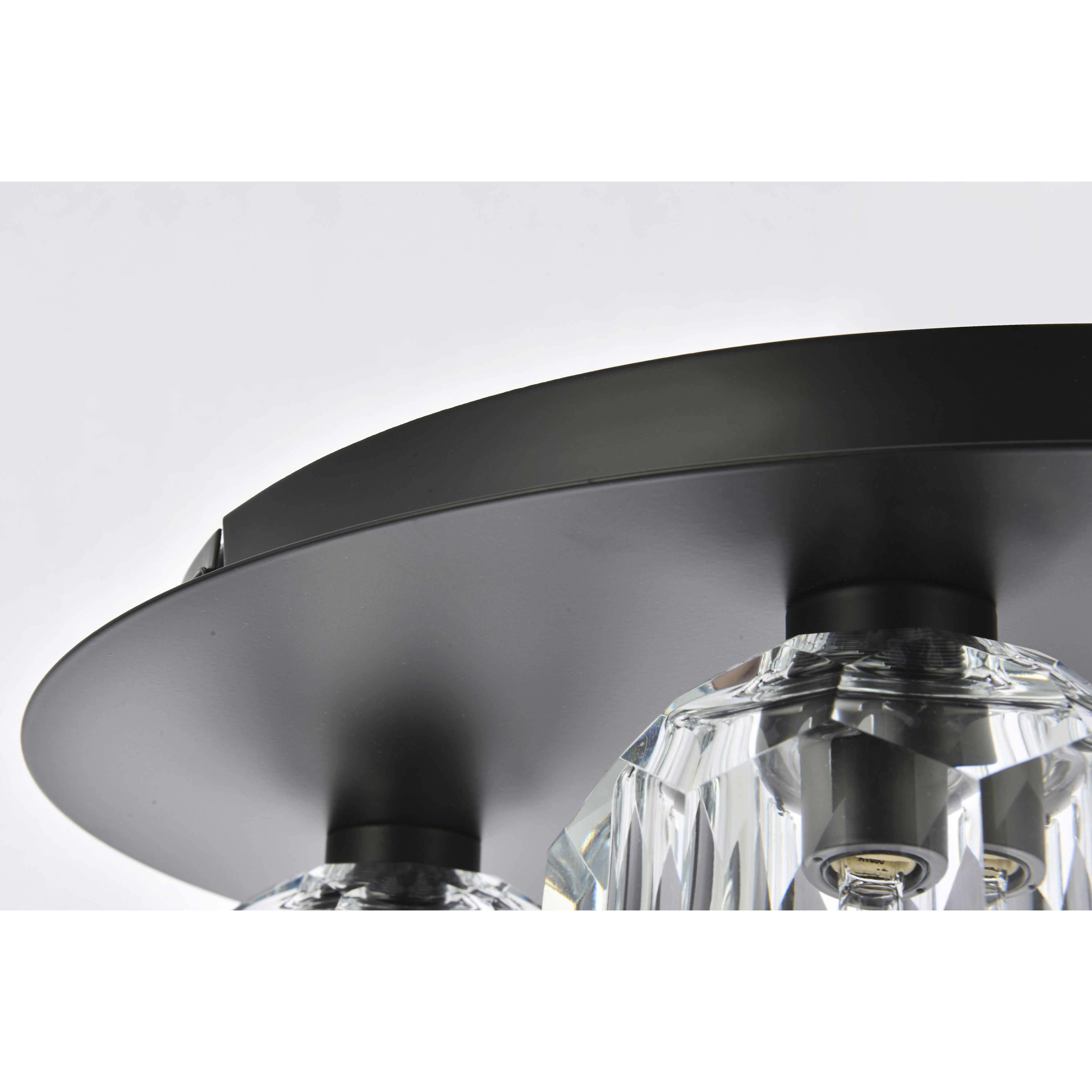 Graham 4 Light 14 inch Black Flush Mount Ceiling Light
