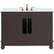 Windsor 48 X 21.5 X 35 inch Brown Vanity Sink Set