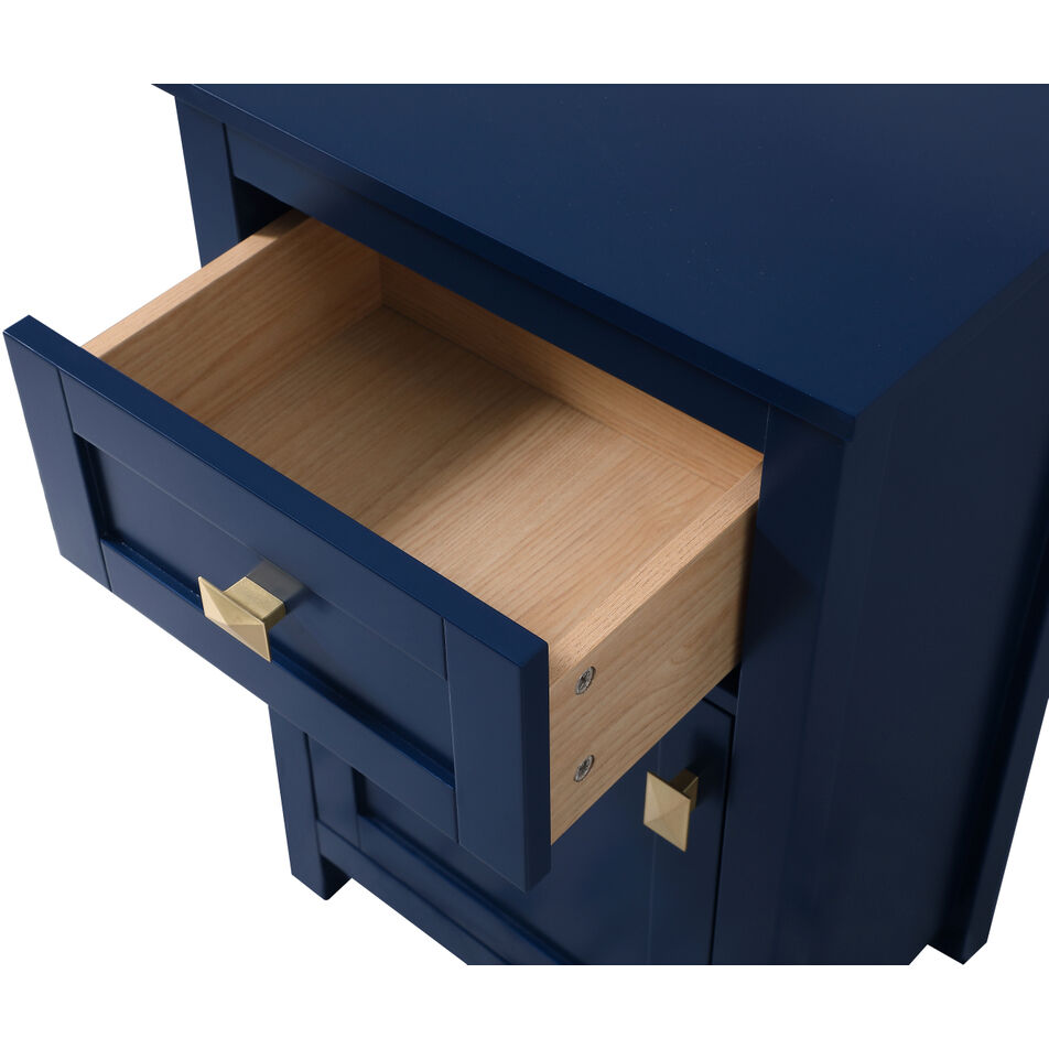 Adian Blue Bathroom Storage Cabinet