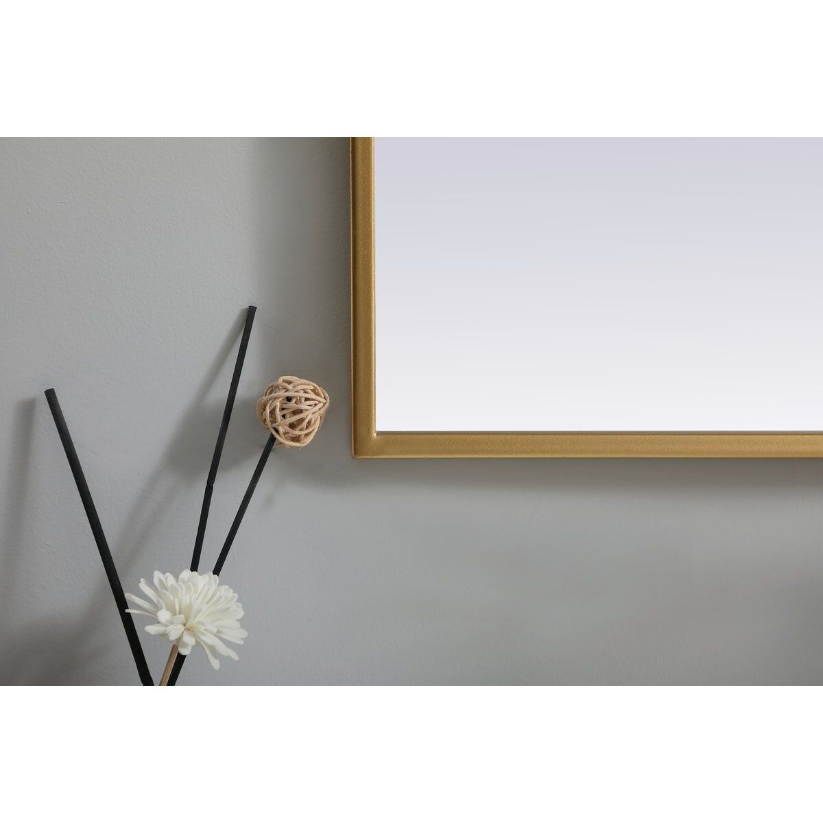 Ayra 36 X 27 inch Brass Mirror
