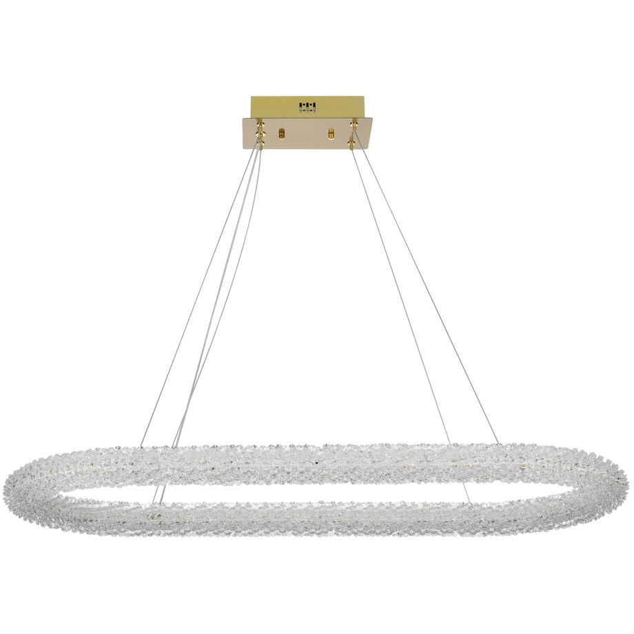 Bowen 1 Light 18 inch Satin Gold Chandelier Ceiling Light