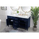 Williams 60 X 35 inch Blue and Brush Gold Vanity Sink Set