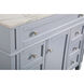 Park Avenue 42 X 21.5 X 35 inch Grey Vanity Sink Set in Gray