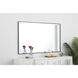 Monet 60 X 36 inch Black Wall Mirror